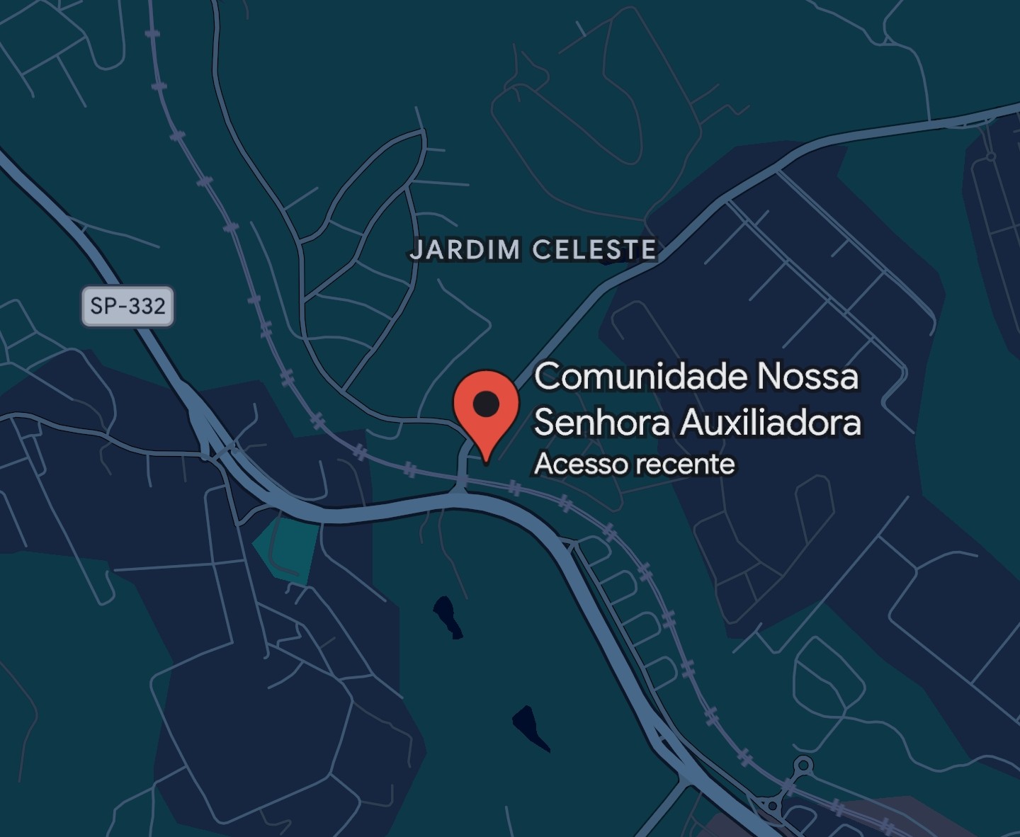 Mapa da Comunidade Nossa Senhora Auxiliadora