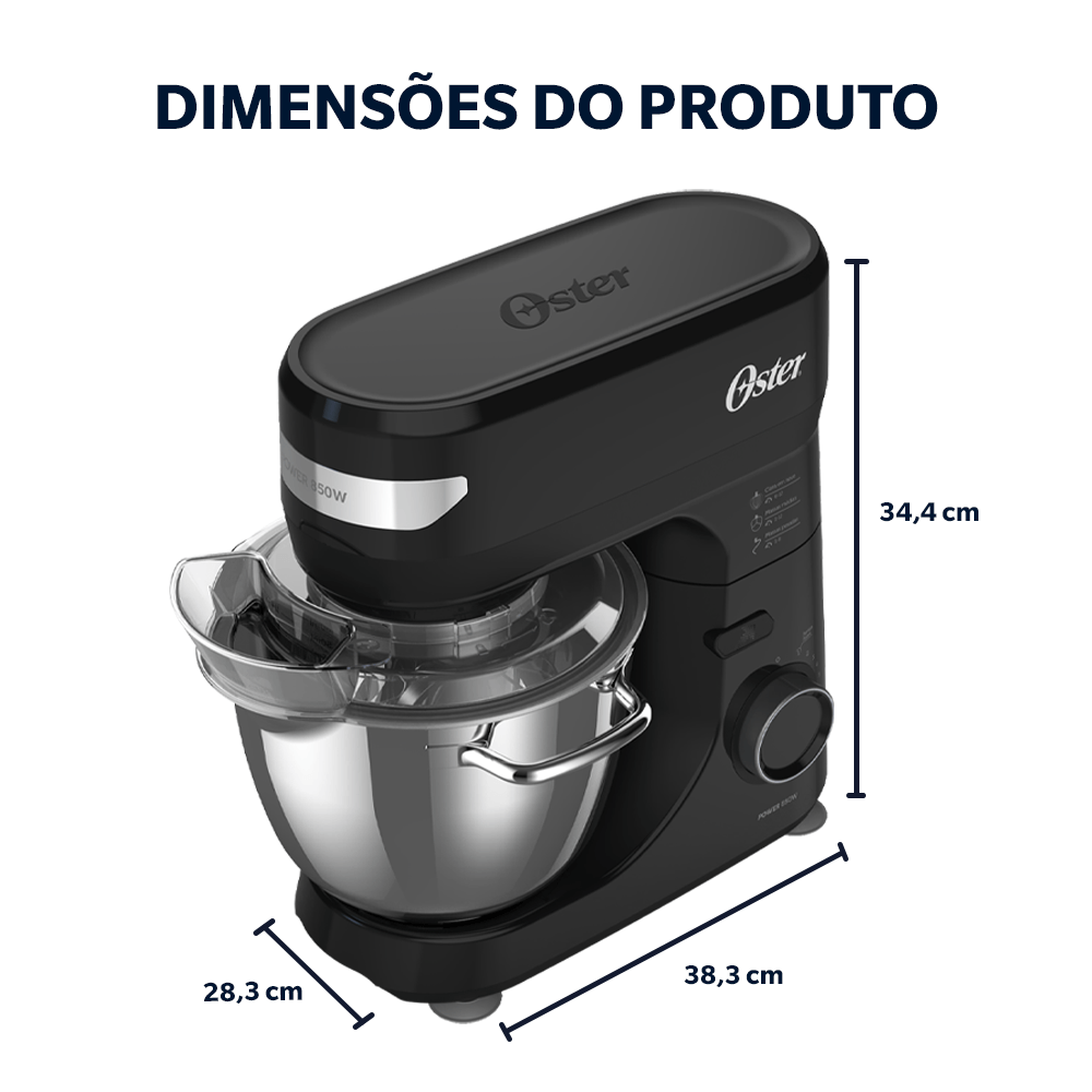 Batedeira Planetária Oster Bowl Inox - foto 2