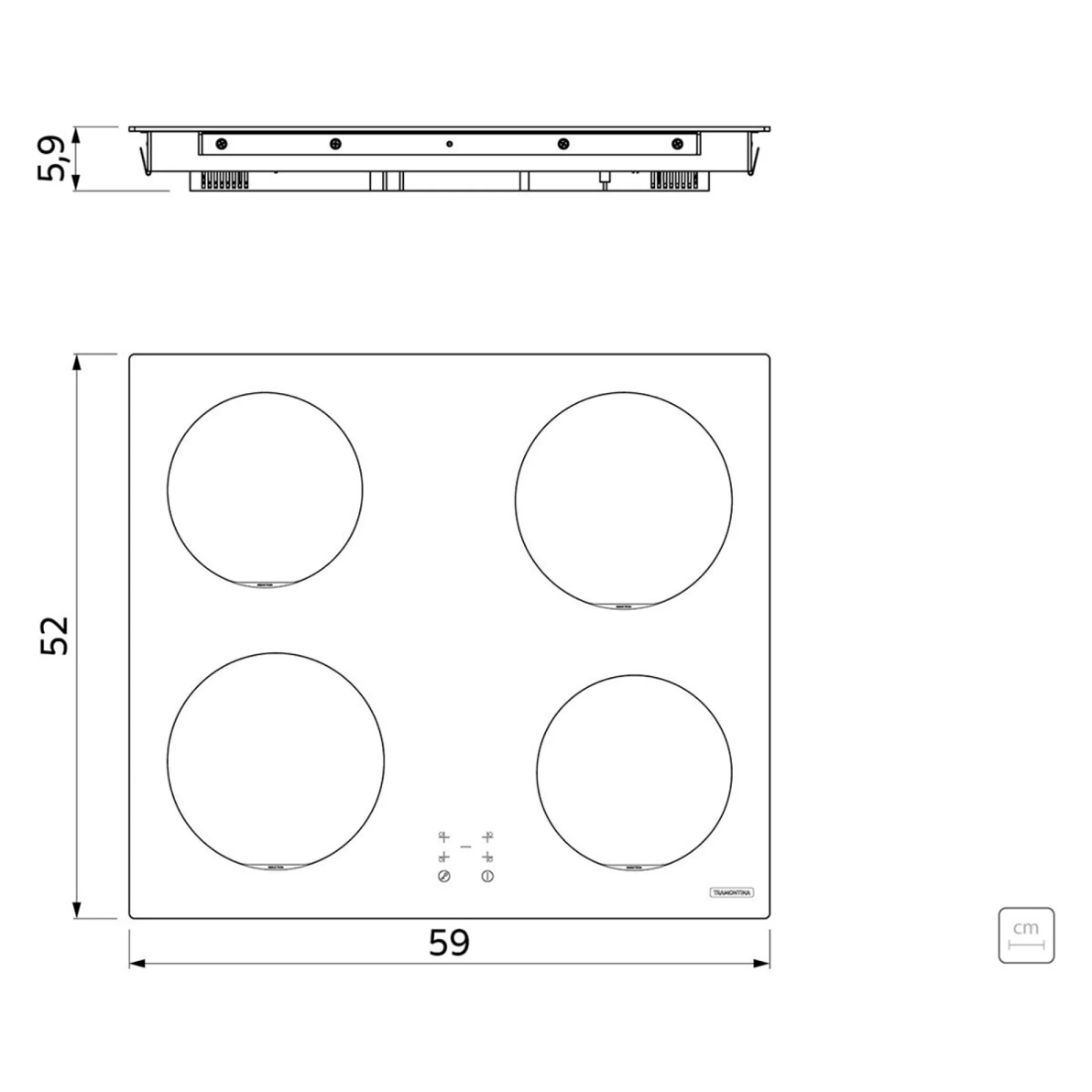Cooktop Indução Tramontina Square Basic 4 Bocas - foto 3