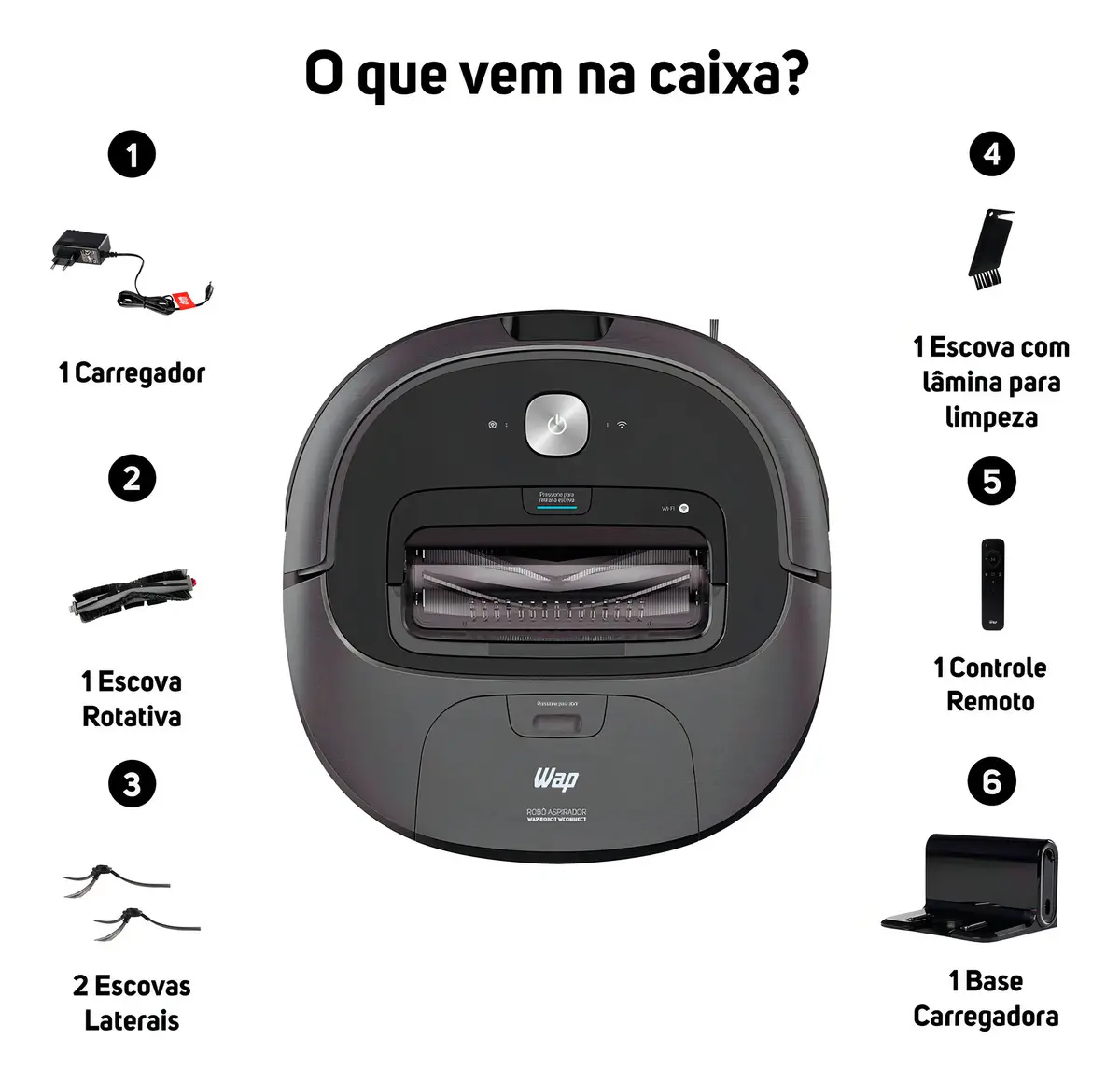 Aspirador Robô WAP Robot WConnect - foto 2